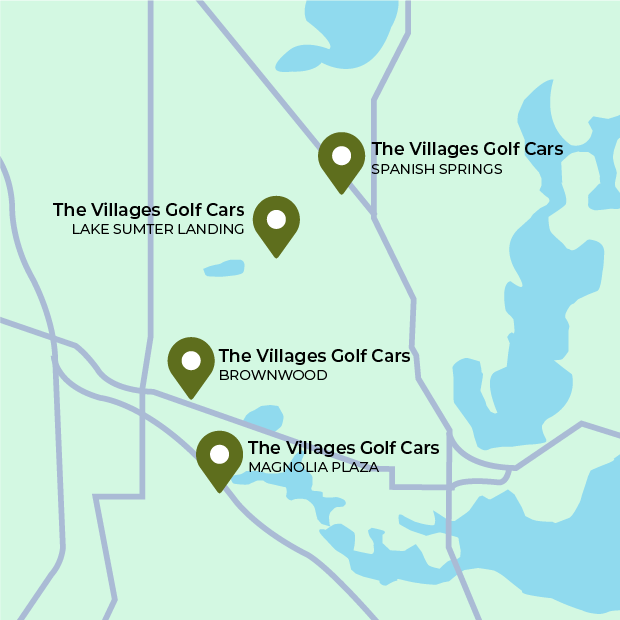 Map - The Villages Golf Cars dealerships